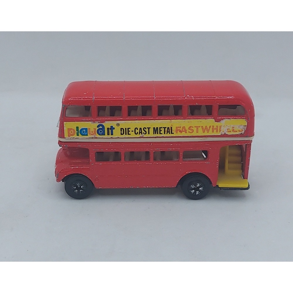 1980 Playart Peelers 7101 Double Decker Bus Red Hong Kong